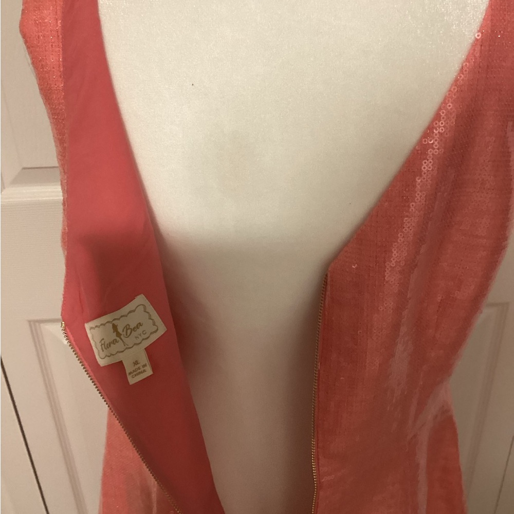 Flora Bea NYC Zoie A Line Dress XL in pink sunset - Picture 4 of 4